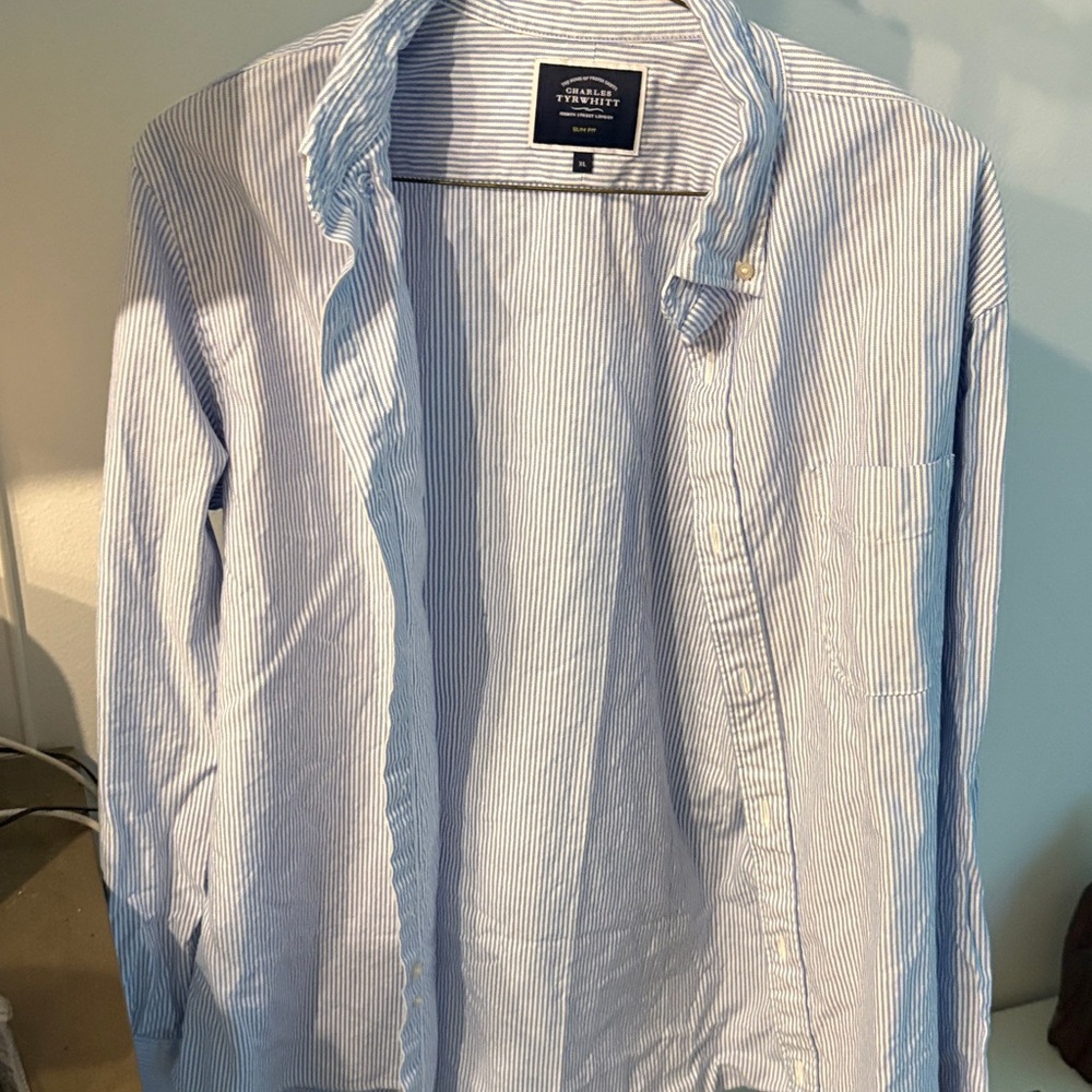 Brooks Brothers Light Blue Pinstripe Shirt